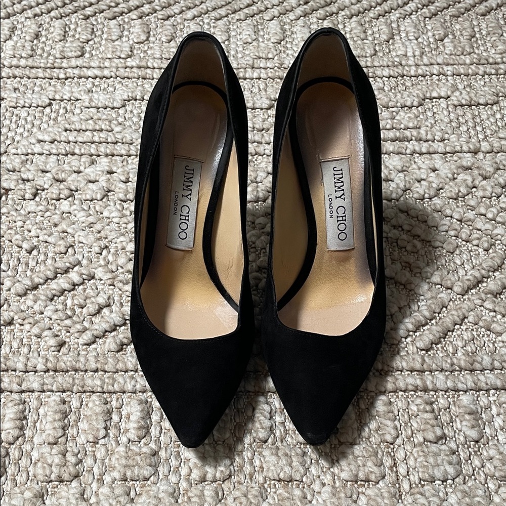 Jimmy Choo Black Suede Heels